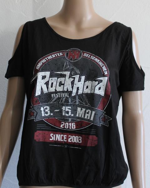 Metal Attack Merch Shop - Rock Hard Festival 2019 - Girlie Shirt Skull Spitze Langarm